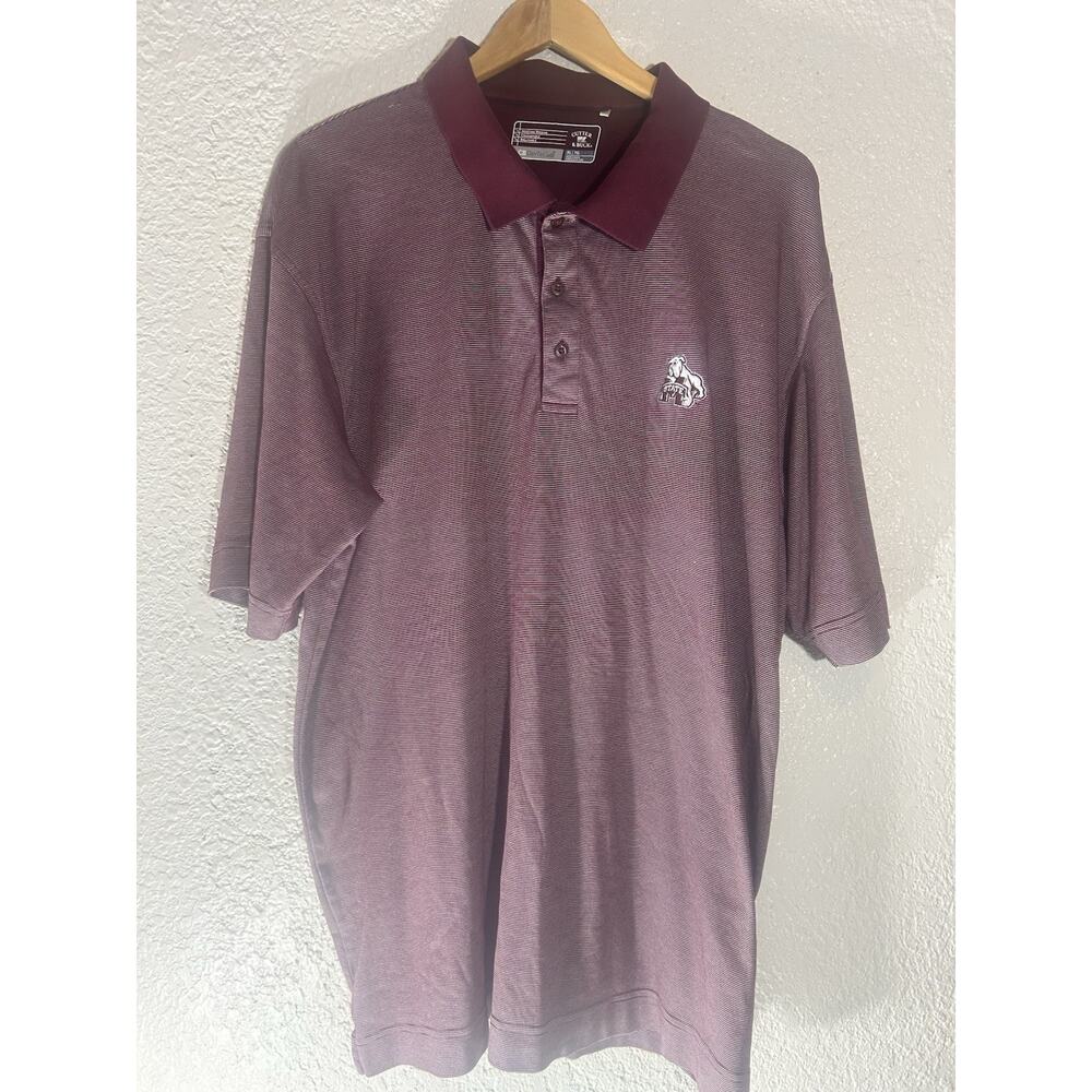 Mississippi State Bulldogs Men's Polo Shirt Size XL Maroon
